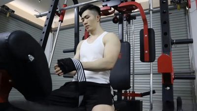 Deric_dk – jerking off in the gym: China muscle solo