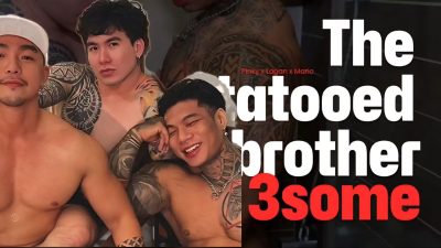The Tattooed brother 3 some – loganvn, pinky, mario